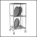 Oval Tray Vertical Storage Racks